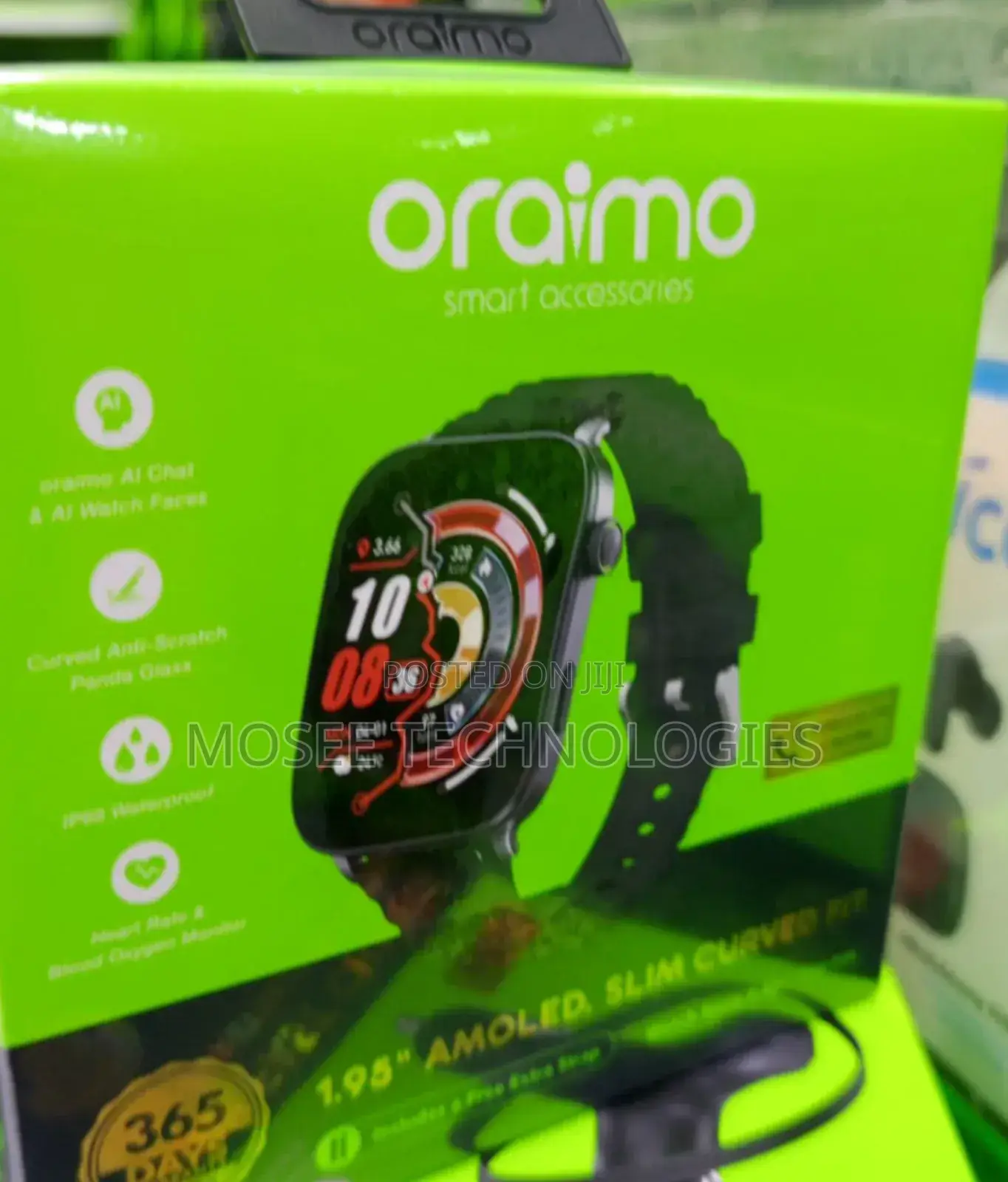 Oraimo OSW-814S Nova 2 Air Curved AMOLED Smartwatch