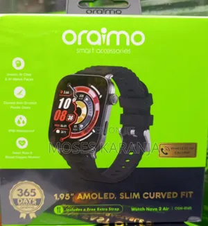 Oraimo Watch Nova 2 Air 1.95" AMOLED Wireless Calling