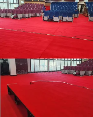 Wall to Wall Office Carpets in Red and Red Maroon Varies