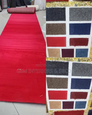 Wall to Wall Office Carpets in Red and Red Maroon Varies