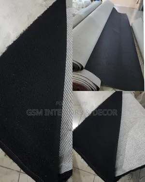 Wall to Wall Office Carpets in Plain Black 4mm
