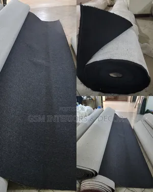 Wall to Wall Office Carpets in Plain Black 4mm