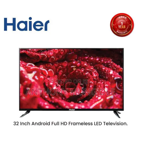 HAIER 32" Android Full HD Frameless LED Television