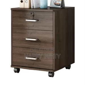*Minimalist Wooden Multi-Purpose Cabinet With Lock and Wheels*