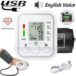 Blood Pressure Monitor With LCD Screen, Indicator Bar,function Button