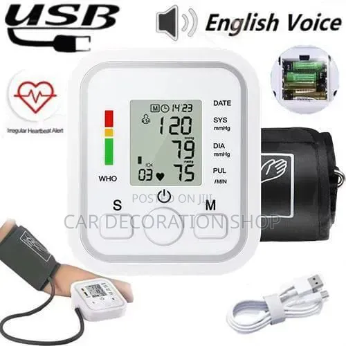 Blood Pressure Monitor With LCD Screen, Indicator Bar,function Button