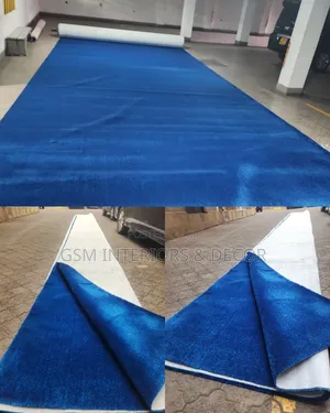 Wall to Wall Church Carpets in Maroon and Royal Blue-R