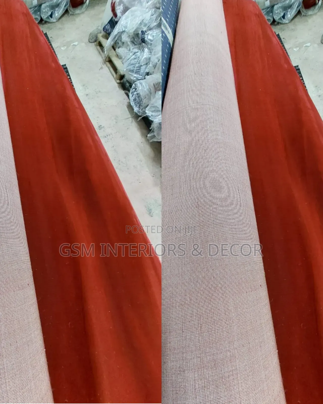 Executive Office Carpets With Maroon Patterns and Plain Patterns 12mm