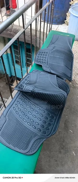 Black 7seater Floor Mats Interior Floor Protection With Trimmable Line