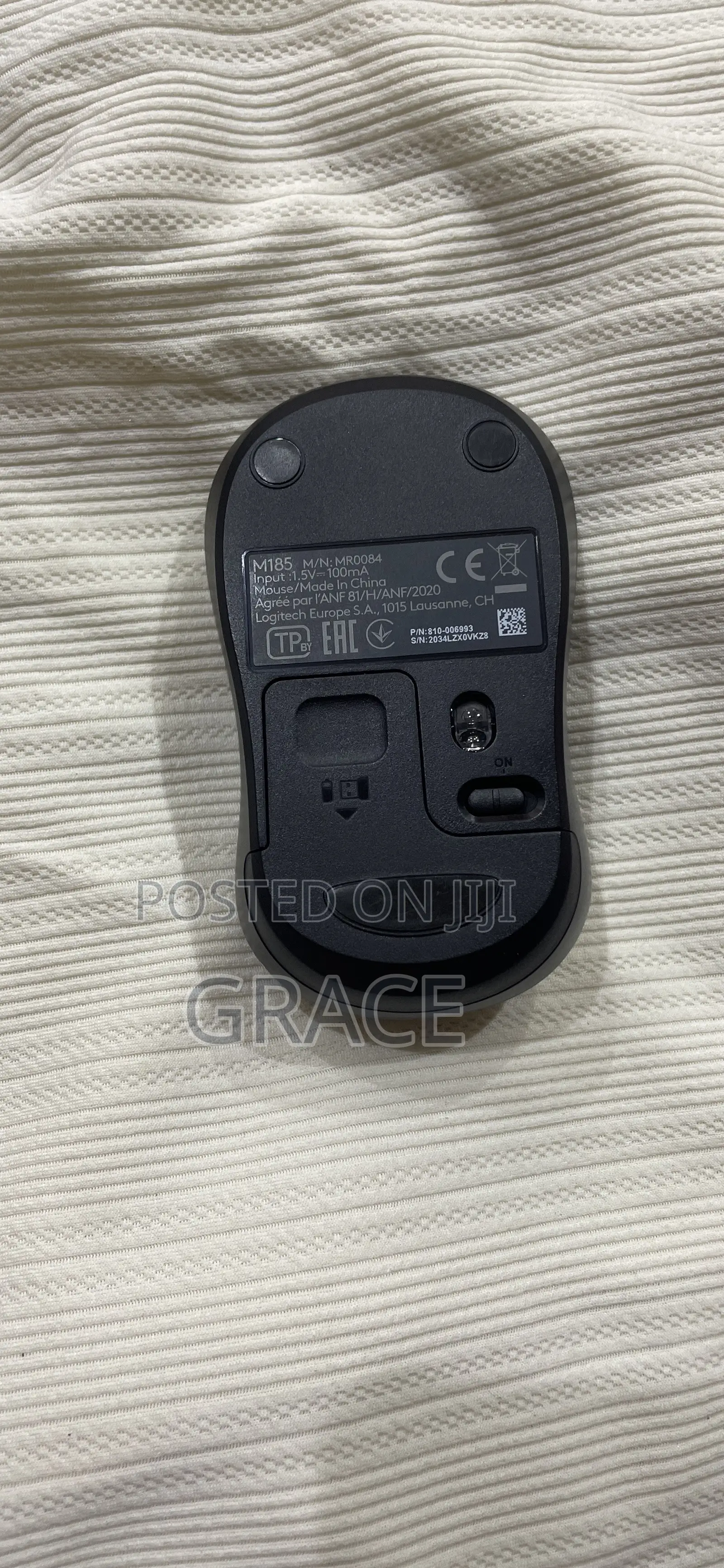 Logitech M185 Wireless Mouse – USB Receiver – Brand New/Like New