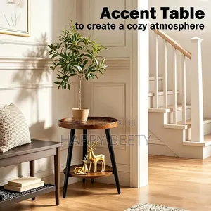 *High Quality 2-Tier Round Side Table*