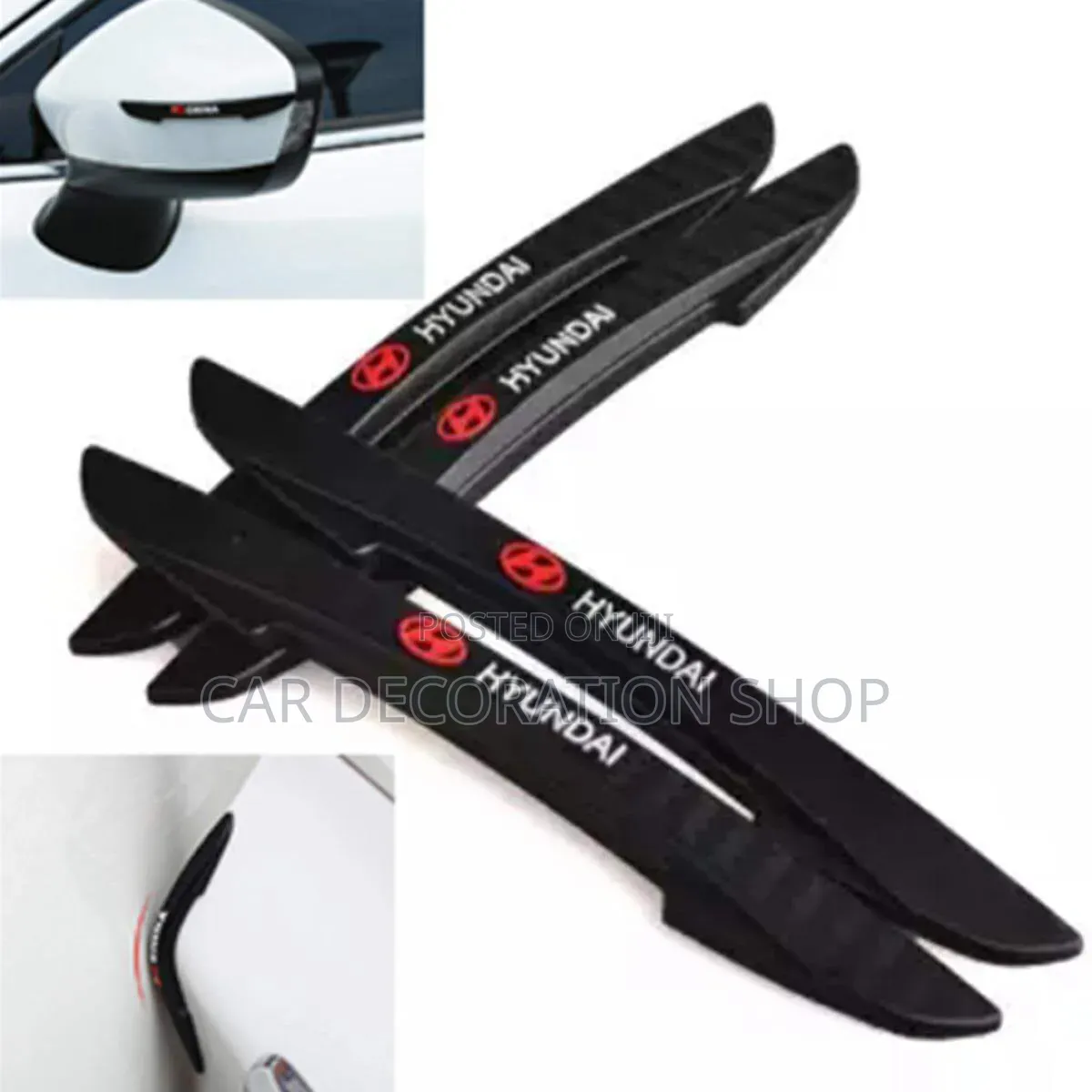 Hyundai 4pc Door Edge Protector Anti_collision Strips