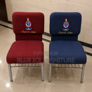 Church Chair Padded With Rack