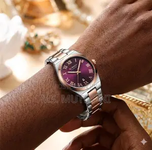 Curren Sports Silver and Rose Gold Color Watch for Women