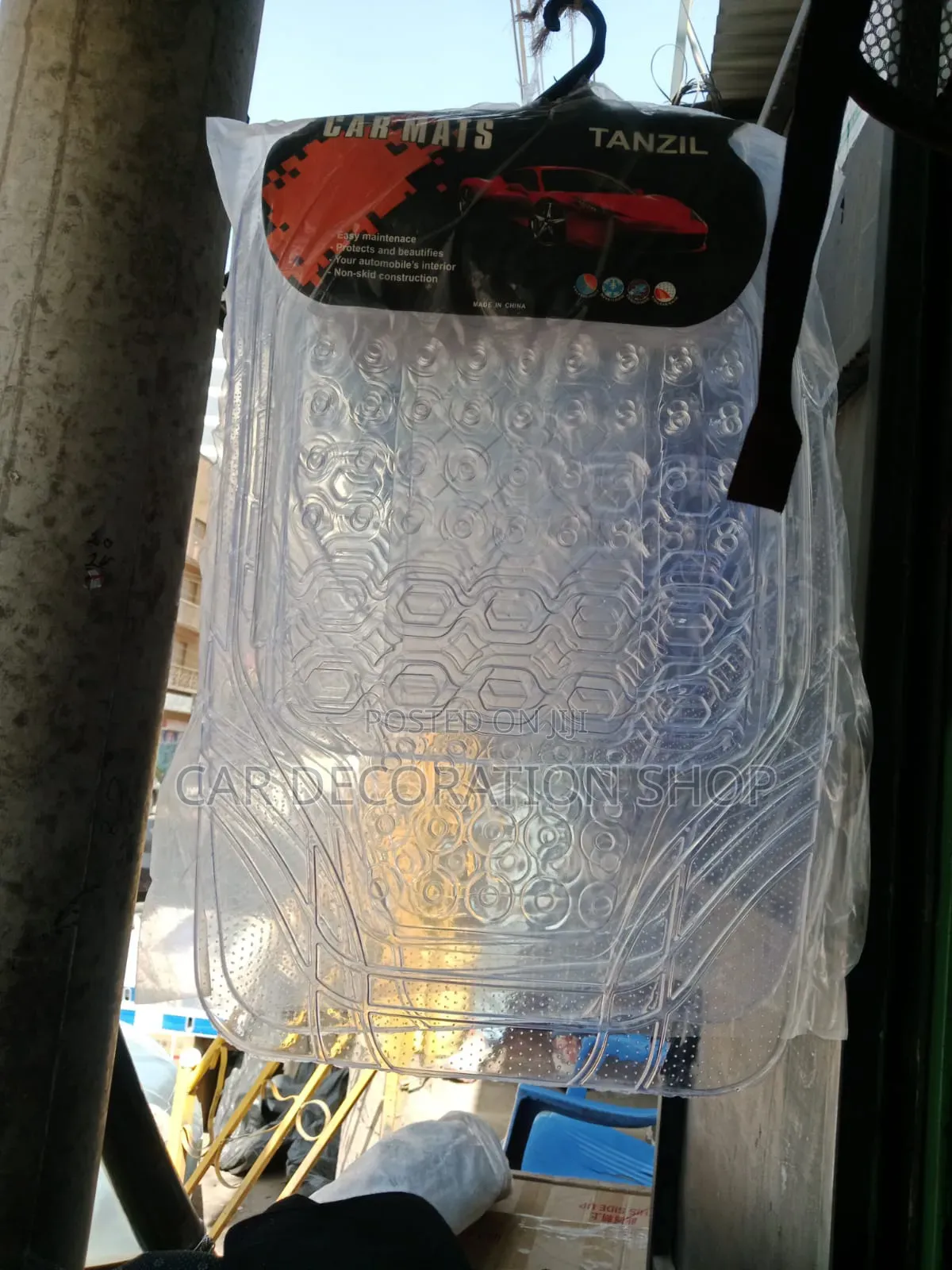 Clear Transparent Plastic All Weather Car Floor Mats 5pc Set