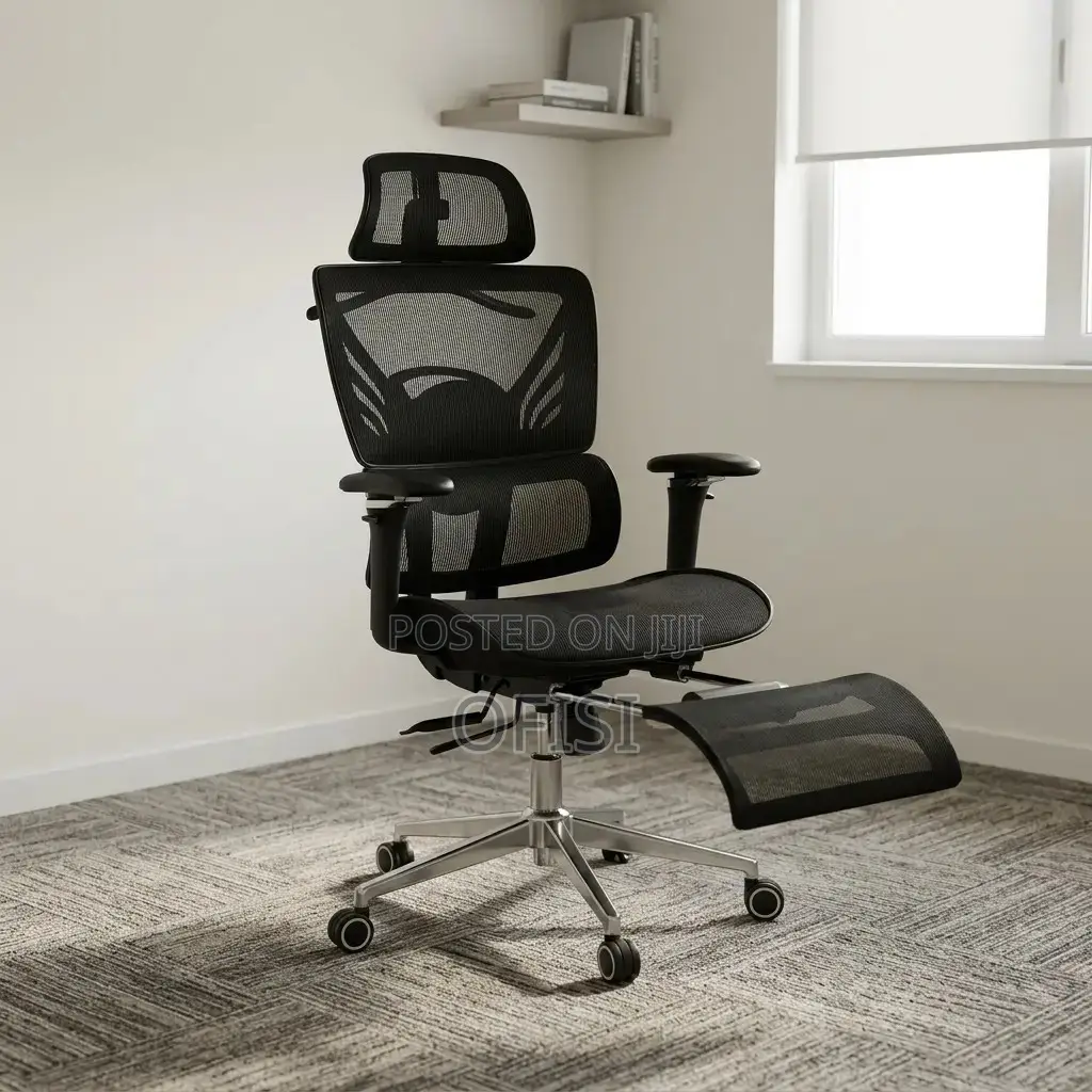 Office Chair; Office Orthopedic Chair With Footrest