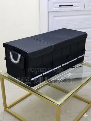 Customizable Universal 90cm Heavy-Duty Foldable Car Trunk Organizer