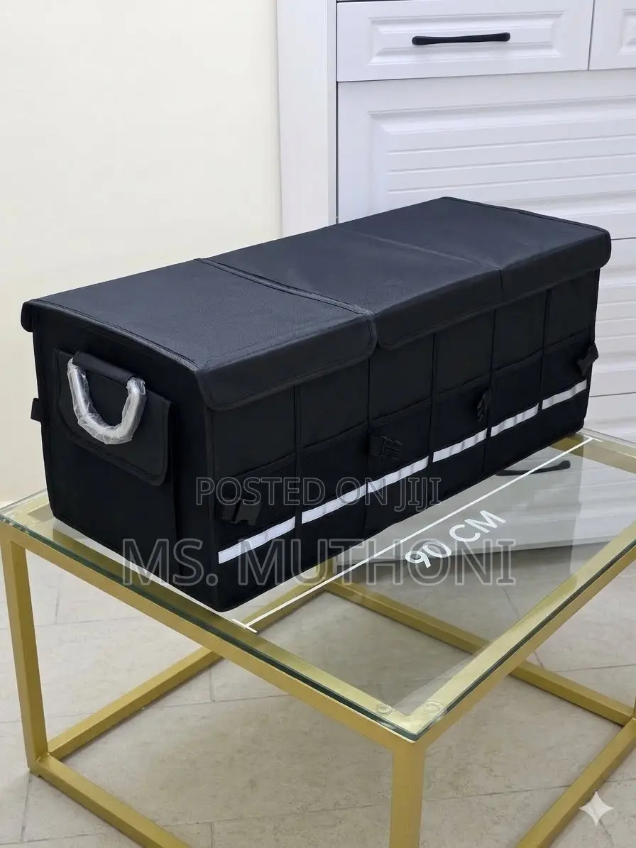 Customizable Universal 90cm Heavy-Duty Foldable Car Trunk Organizer