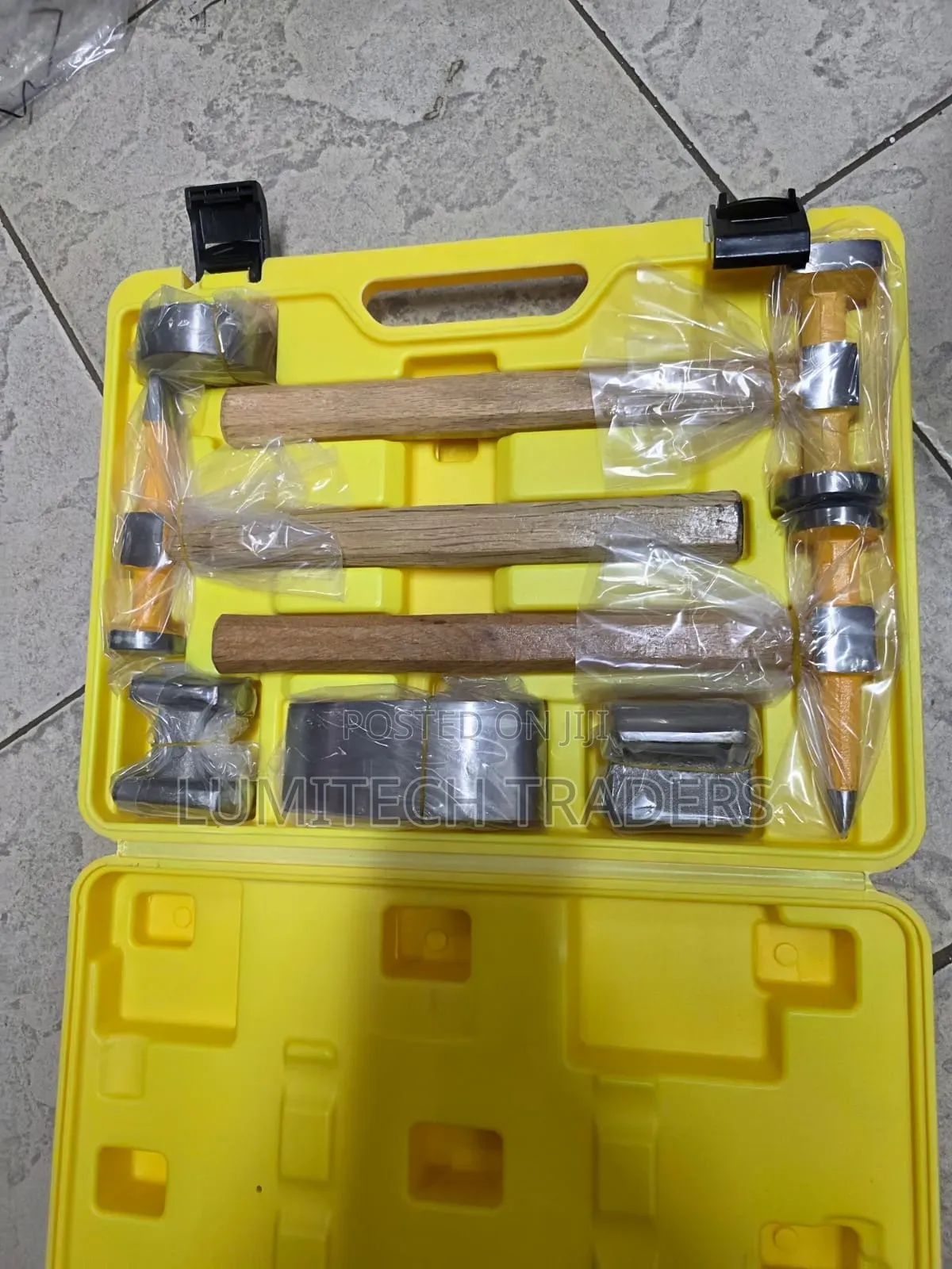 7-Piece Panel Beating Hammer and Dolly Set