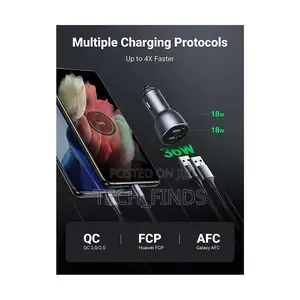 UGREEN 2-Port Fast Car Charger -CD213