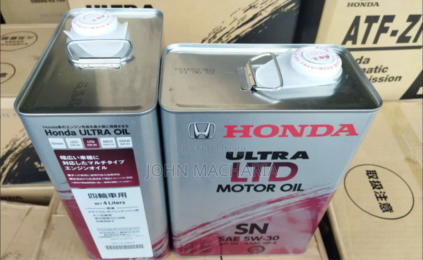 Honda Ultra LEO Motor Oil (SAE OW - 20, API SP/ILSAC GF - 6)