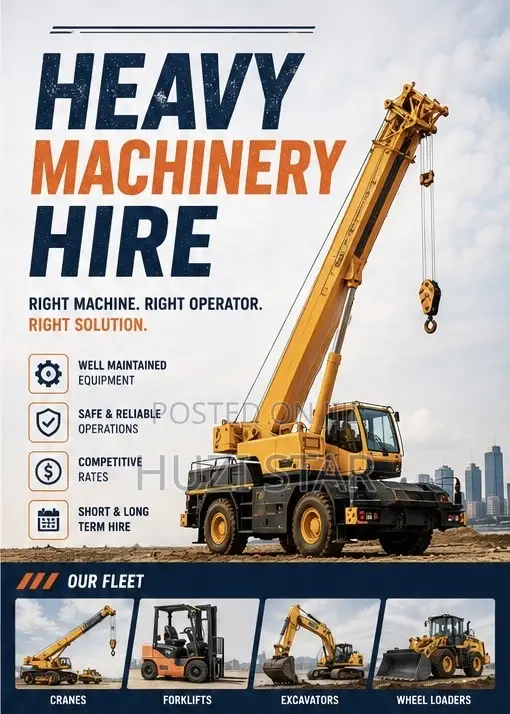 Heavy Machinery Hire and Sale