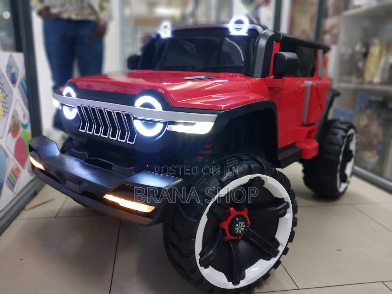 Kids Jeep 1166 Electric Ride-on Battery CAR Ride on Jumbo Jeep(Red)