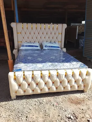 5 by 6 Cream Bed