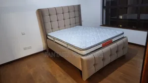 5 by 6 Beige Bed