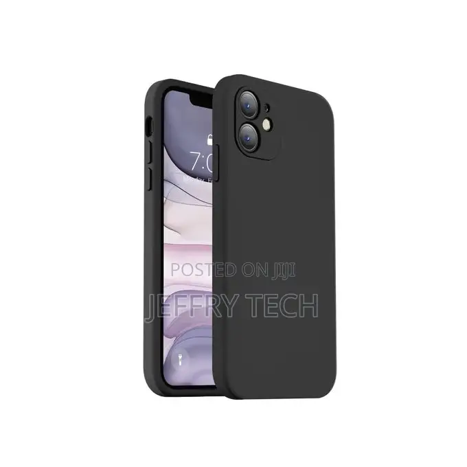 iPhone 11 Silicone Phone Case & Pouch With Camera Protection - Scratc