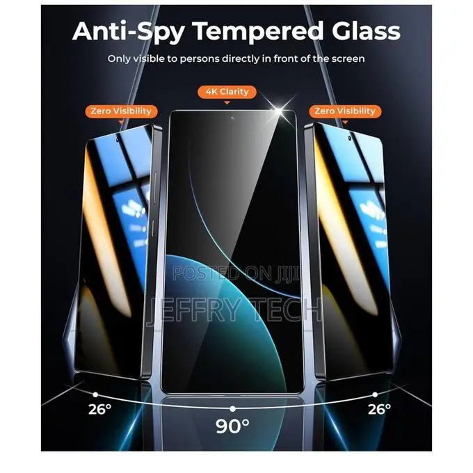 Samsung Galaxy S25 Ultra Privacy Screen Guard & Protector, Enhanced Te