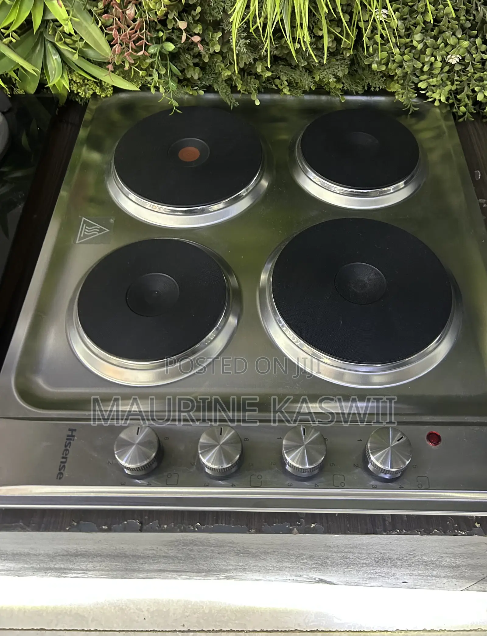 Hisense Inbuilt 4electric Hob- Silver
