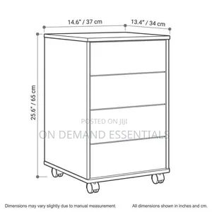 Minimalist Wooden Multi-Purpose Cabinet With Lock and Wheels
