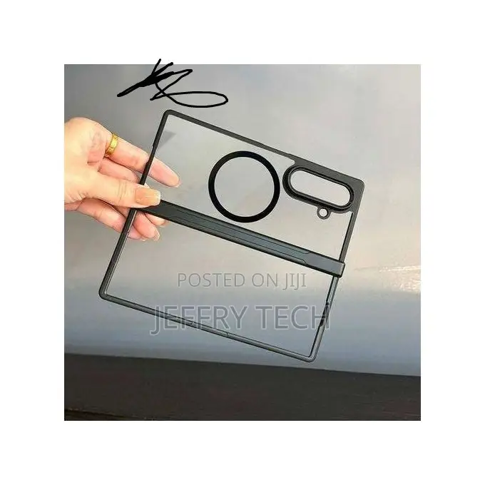 Samsung MagSafe-Compatible Clear Case for Galaxy Z Fold 6 – Anti-Yello
