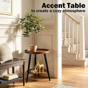 High Quality 2-Tier Round Side Table