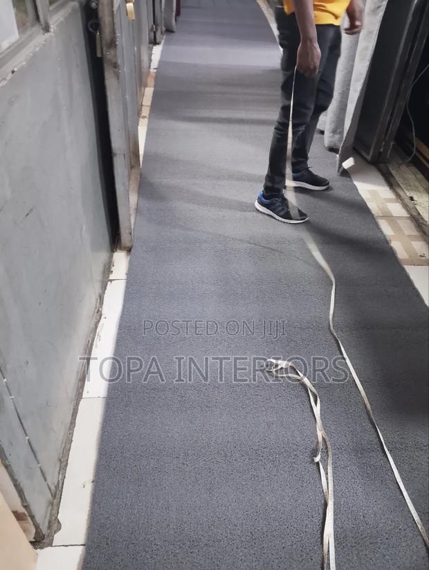 Spaghetti Rug Grey Antislip Rubber Mat Runners