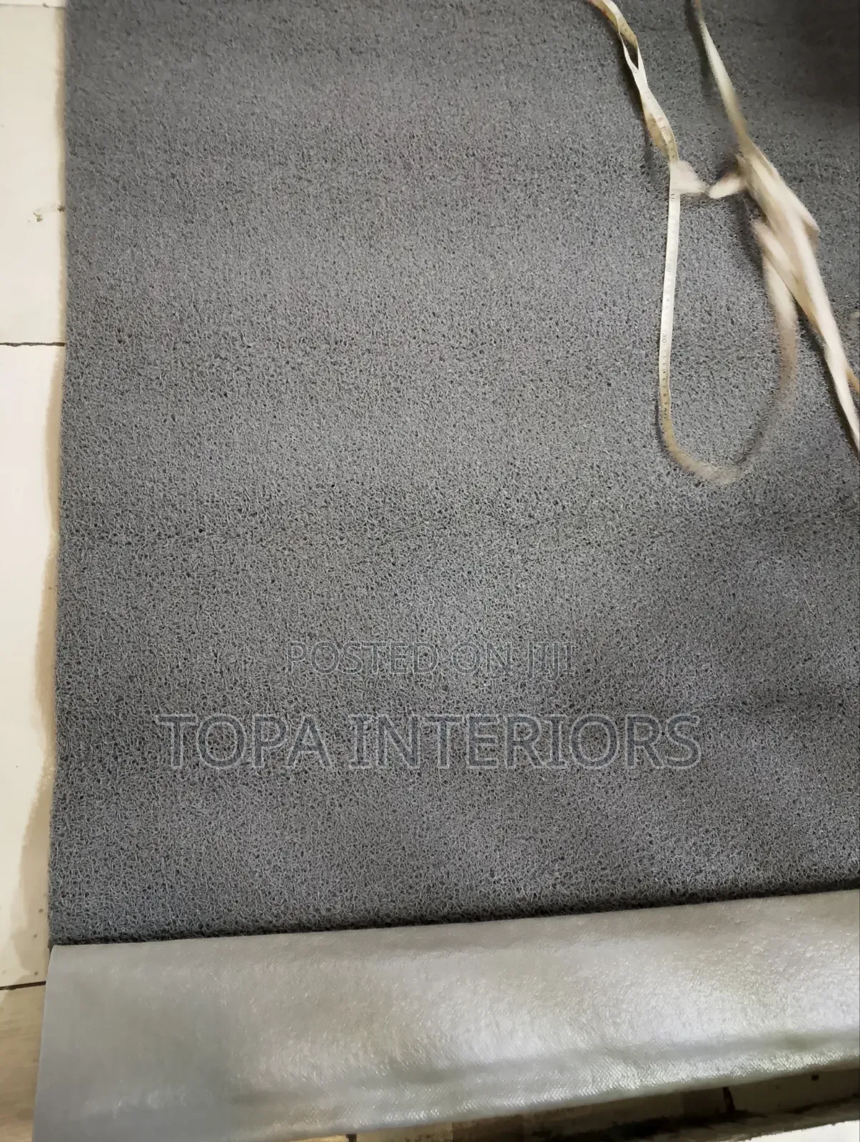 Spaghetti Rug Grey Antislip Rubber Mat Runners
