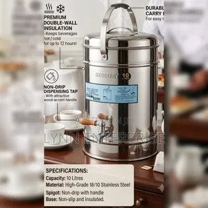 Redberry Premium Range 
Stainless Steel Insulated Tea Urn 10litres