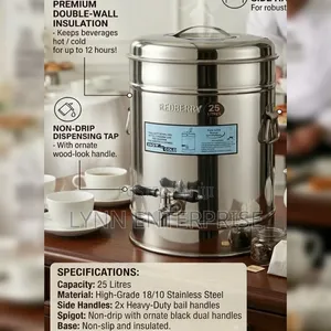Redberry Premium Range 
Stainless Steel Insulated Tea Urn 25 Litres
