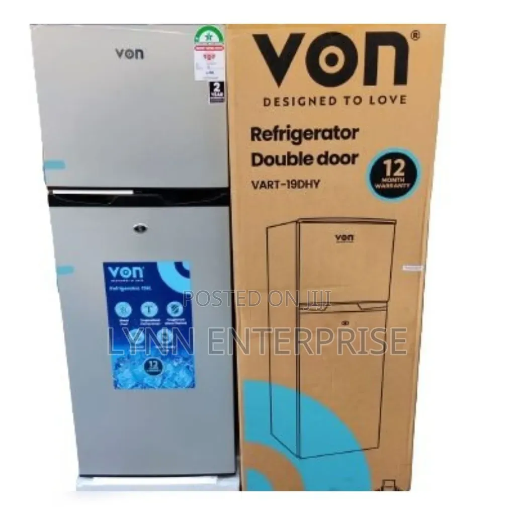 Von  CAPACITY 136 LITRES Double Door Refrigerator