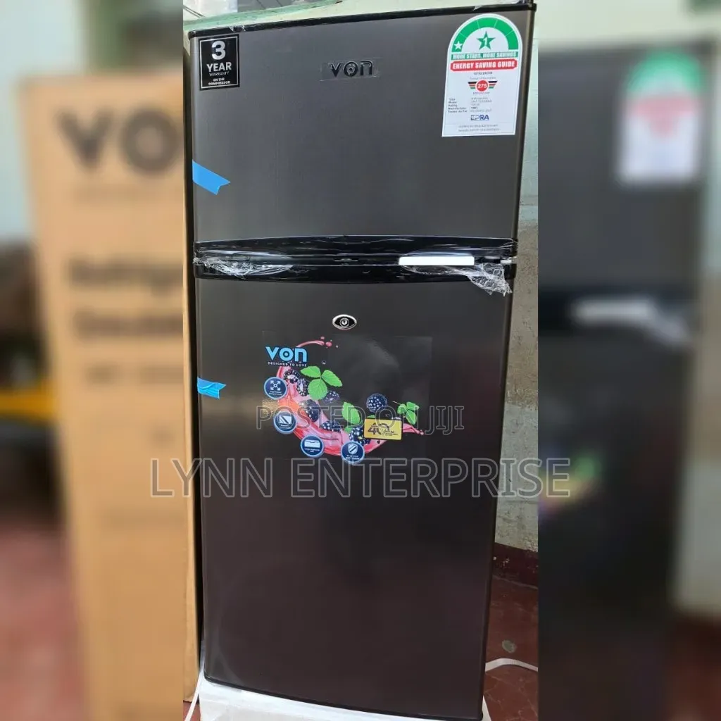Von Double Door Fridge 125Litres Direct Cool