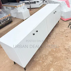 Executive Box TV Stand With Marble Top