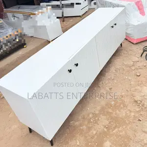 Executive Box TV Stand With Marble Top