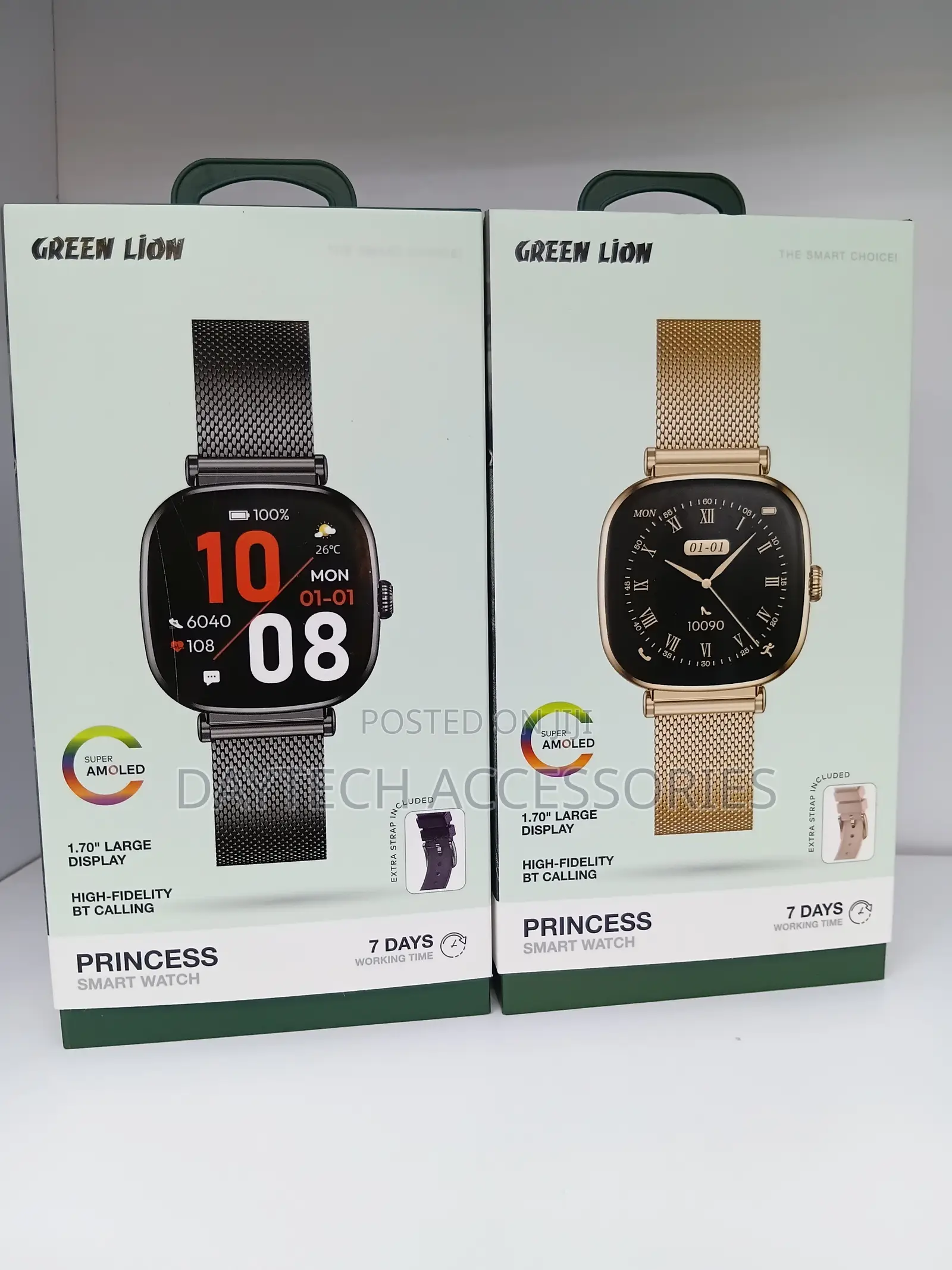 Green Lion Princess Ladies Smart Watch.