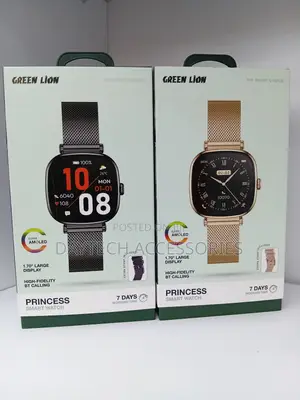Green Lion Princess Smart Watch – Stylish, BT Calls, IP68