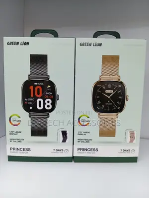 Green Lion Princess Smart Watch – Stylish, BT Calls, IP68