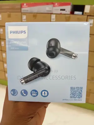 The Philips TAT2020 Black True Wireless in-Ear Headphones