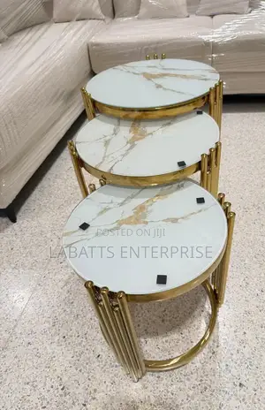 3-in-1 Executive Pure Marble Table
