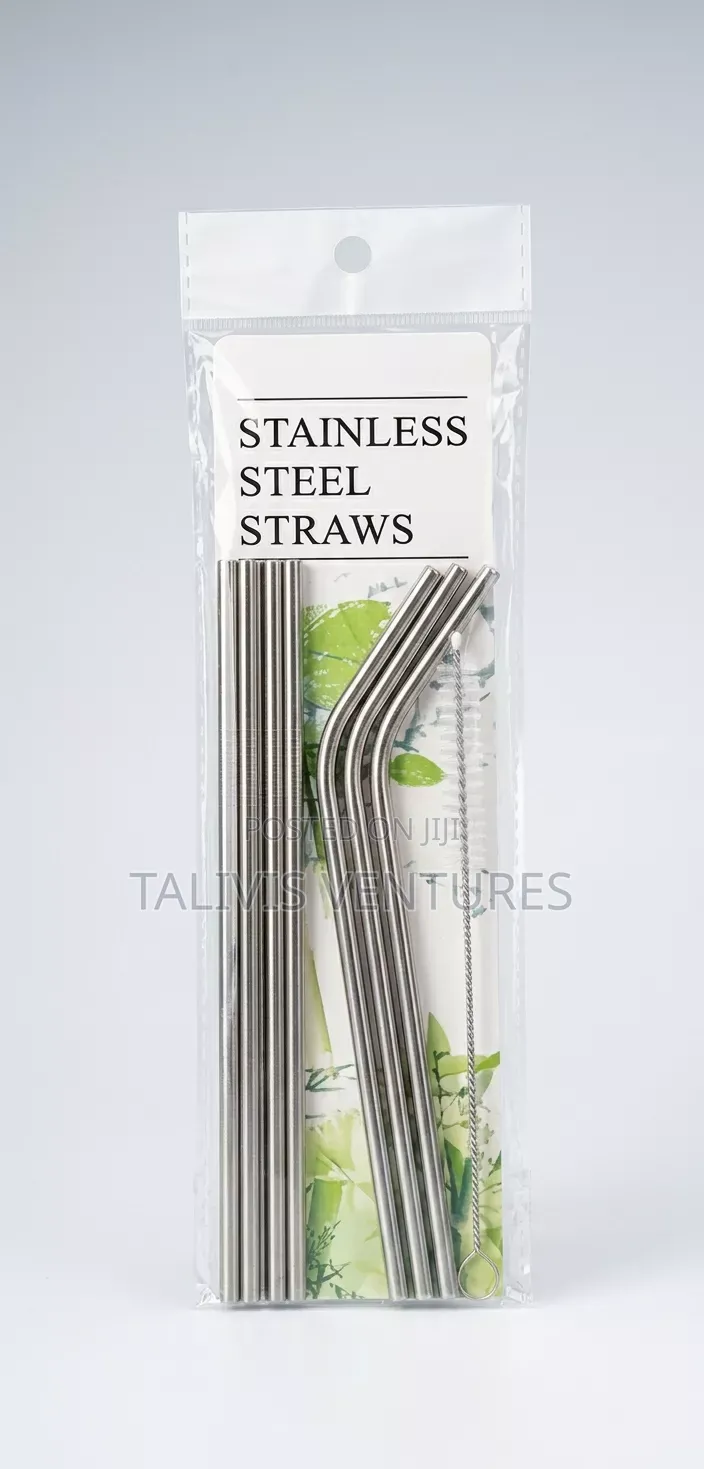 7pc Stainless Steel Straws