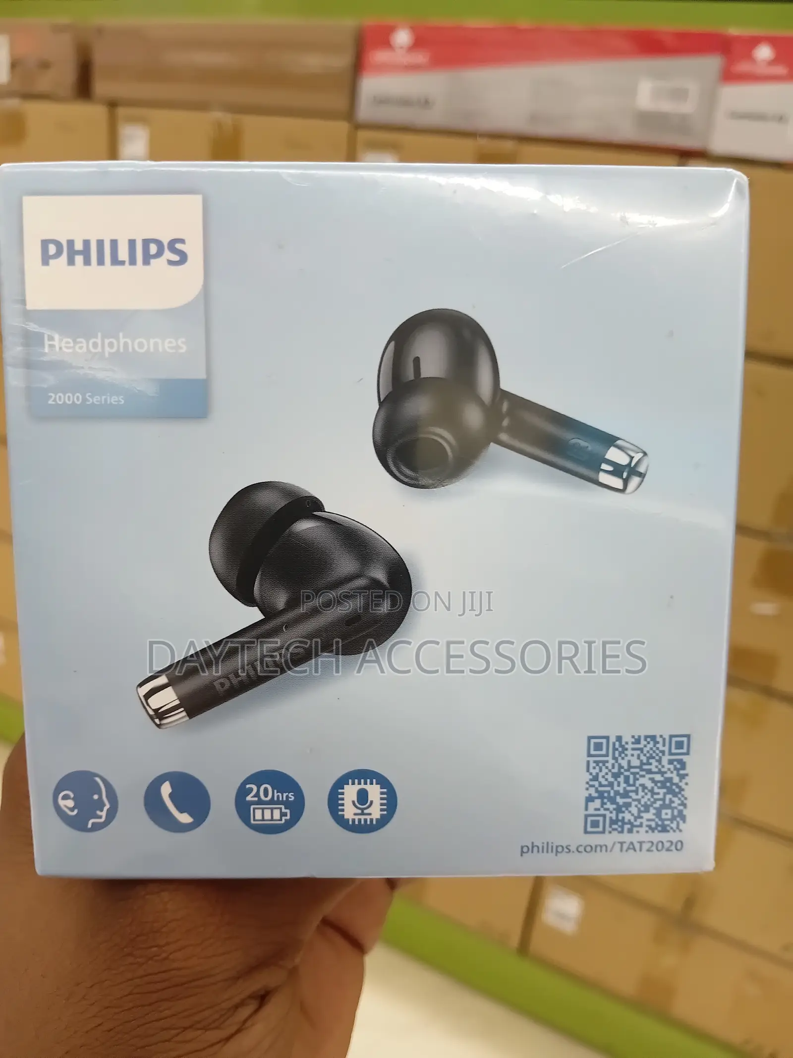 Philips TAT2020 True Wireless Bluetooth 5.4 Earbuds 20H Total Playtime